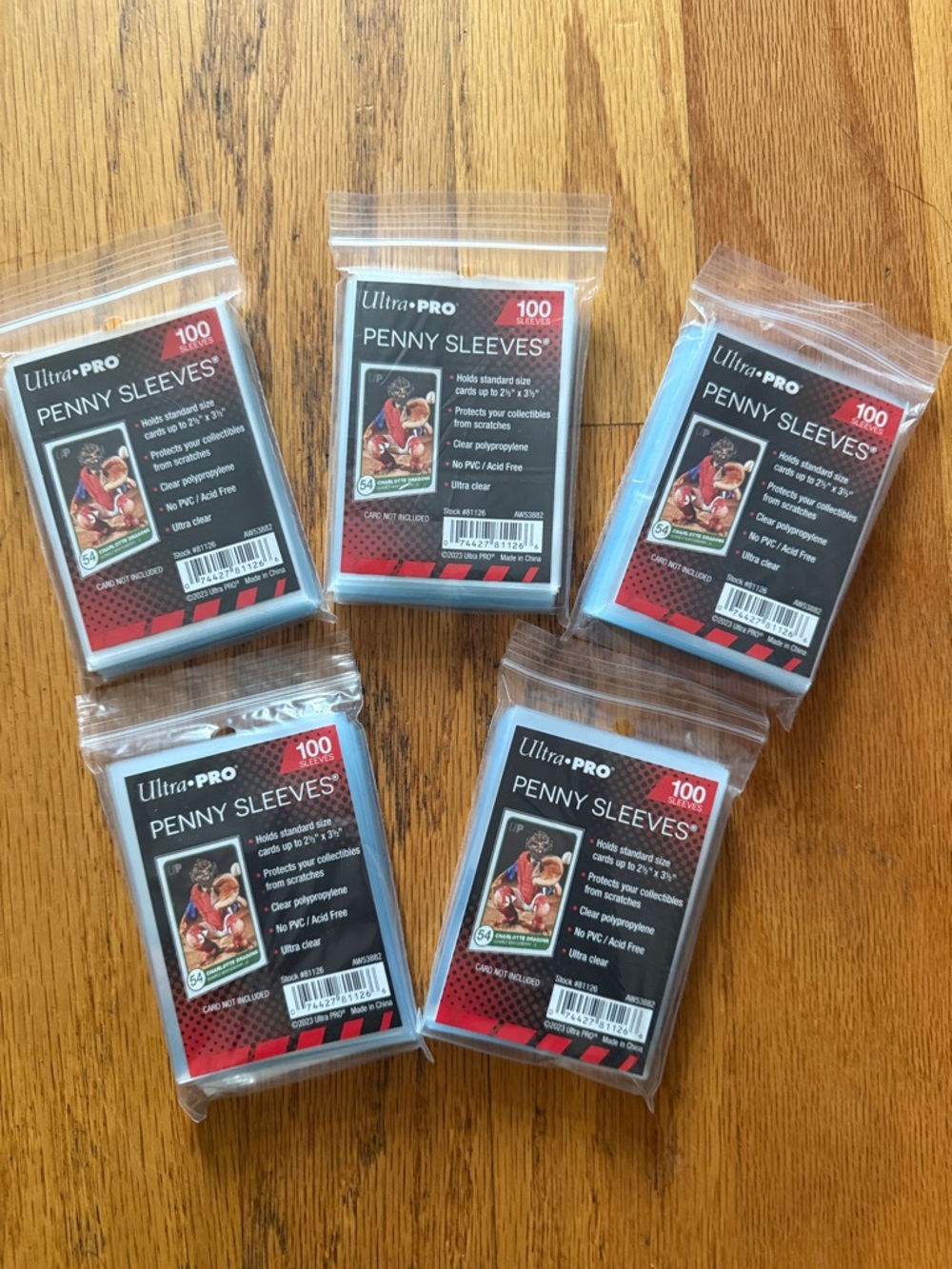 Ultra PRO Penny Sleeves (100 Count) - Clear Blue Edge